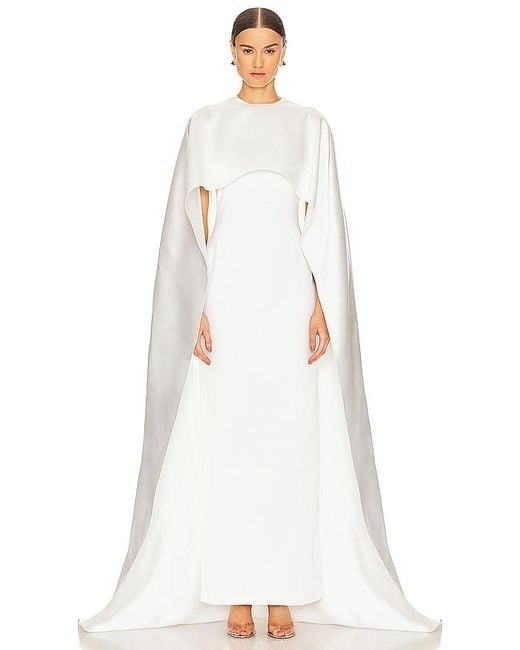 Solace London White Leni Maxi Dress