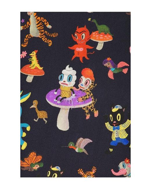ARRELS Barcelona Red Catch The Wind X Gary Baseman Camp Collar Shirt for men