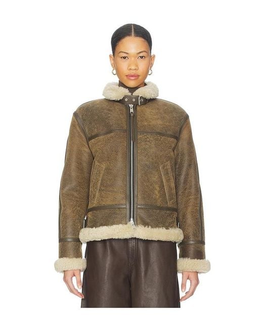 AllSaints Brown Lorel Vintage Jacket