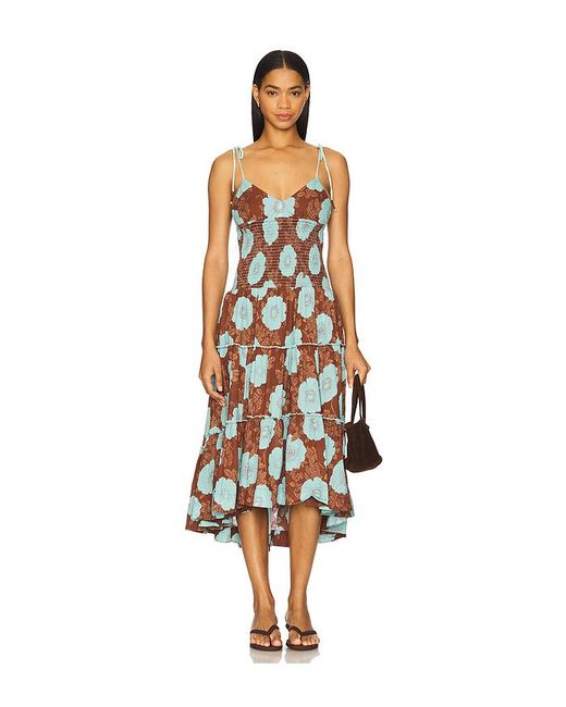 Free People Adriel ミディ丈ドレス White