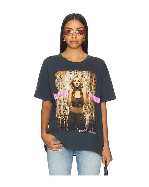 Daydreamer Blue Britney Spears Oops I Did It Again Merch Tee