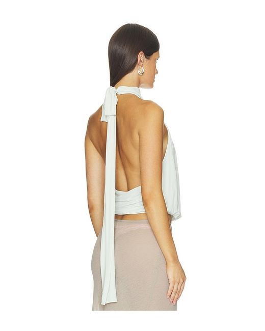 Misha White The Sash Jersey Top