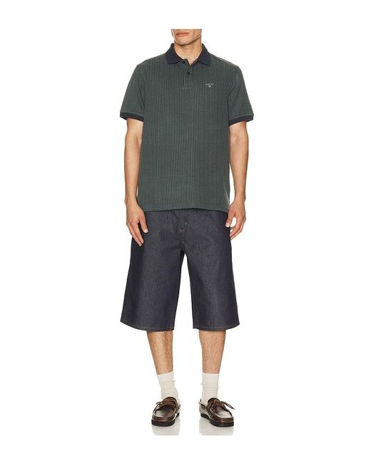 Barbour Black Harworth Tailored Polo for men