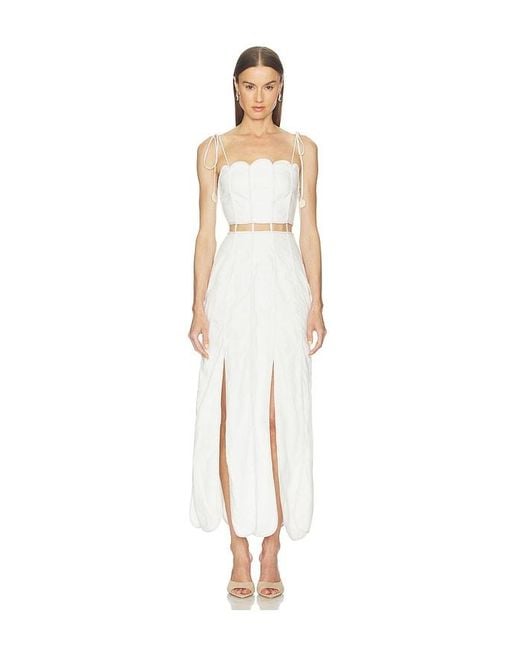 AZULU White Malta Dress