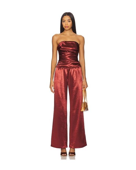Amanda Uprichard Red Mariko Pants