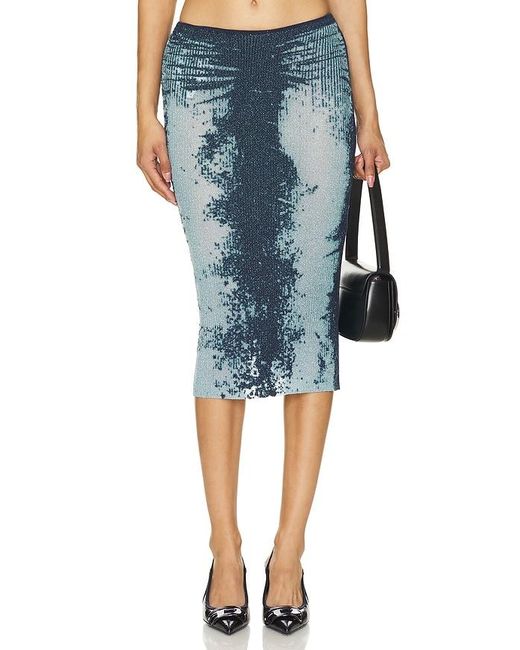 DIESEL Blue Begonia Skirt