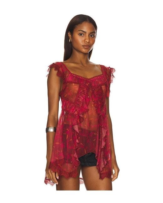 Free People Red X Revolve Ivie Tunic