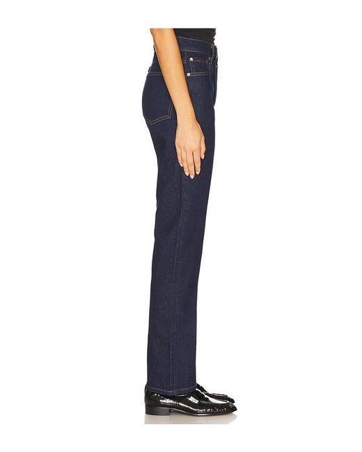 EB DENIM Blue High Rise Straight Jean
