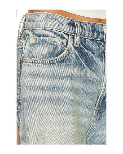GRLFRND Blue Luna Mid Rise Baggy Jeans