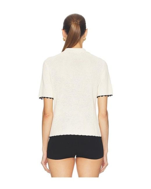 FRAME White The Textured Polo