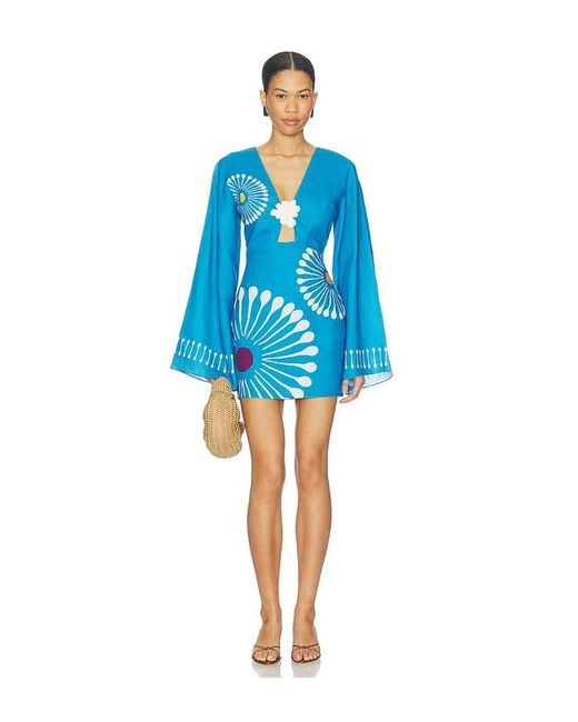 Cala De La Cruz Blue Vera Dress