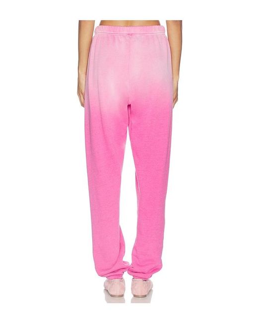 Lauren Moshi Pink Butterfly Heart Sweatpant