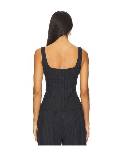 Lovers + Friends Black Denise Top