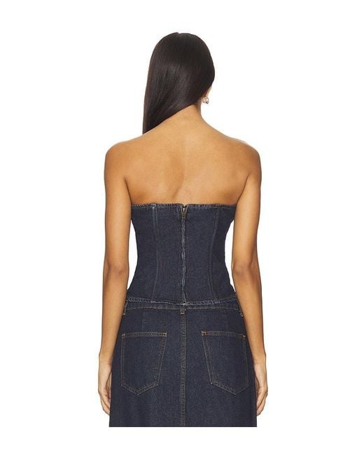 Lioness Blue Sweetness Strapless Top