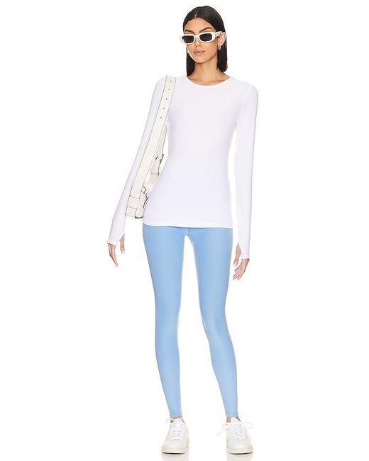 Beyond Yoga White Classic Crew Pullover
