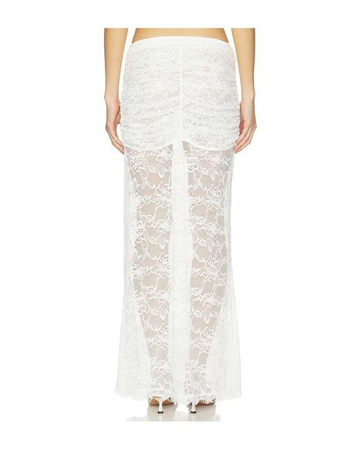 OW Collection White Selah Maxi Skirt