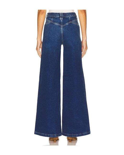 Free People Blue X We The Free Kellee High Rise Palazzo Wide Leg