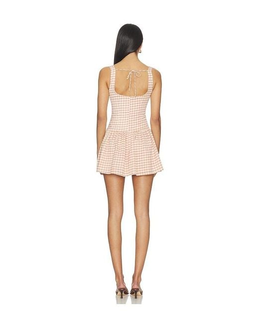 MORE TO COME Natural Alore Mini Dress