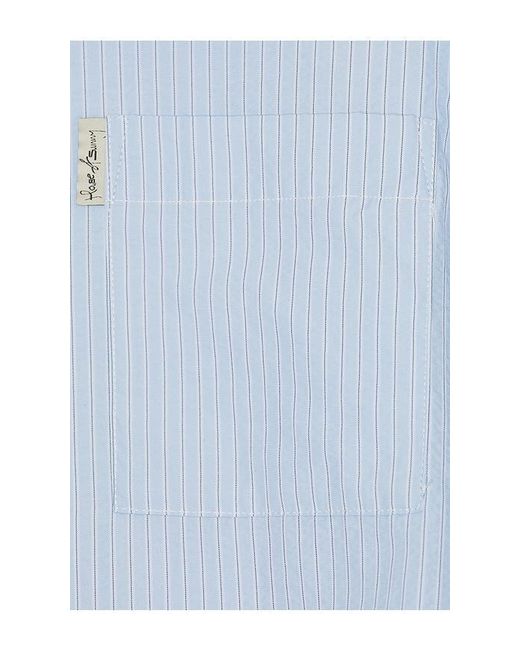 House Of Sunny White Seersucker Box Fit Shirt for men