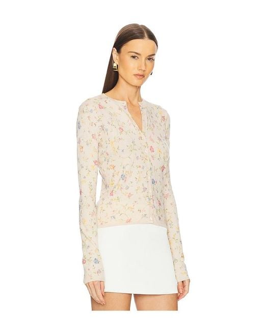 L'academie White Lyndsey Knit Cardigan