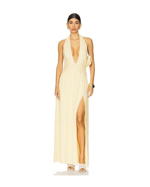 Nookie Metallic Desiree Halter Gown