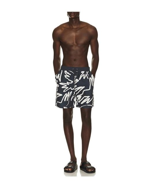 by Parra Black Birds Fly Free Swim Shorts for men