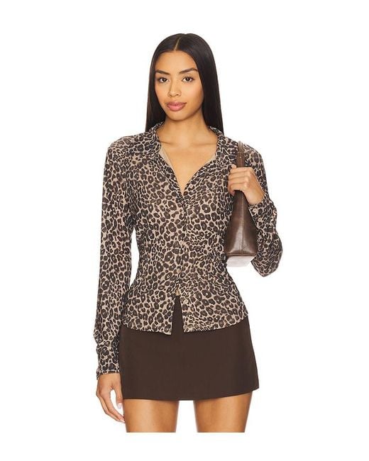 Top Manga Larga Top En Color Marrón Talla (También En Xs) Sanctuary de color Brown