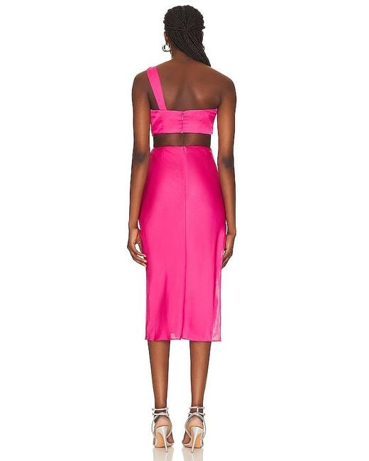 Nbd Pink Misha Midi Dress