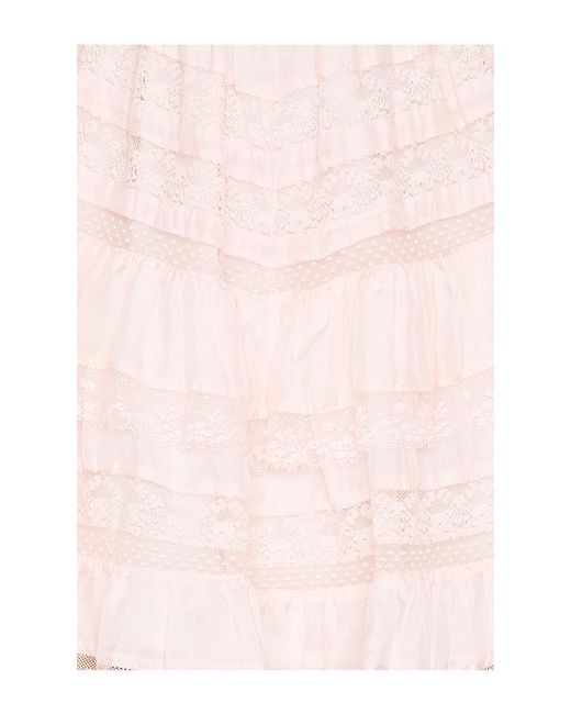 ROBE PRIM en Blush LoveShackFancy en coloris White