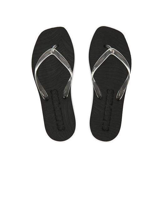 Sleeper Black Tapered Platform Flip Flop