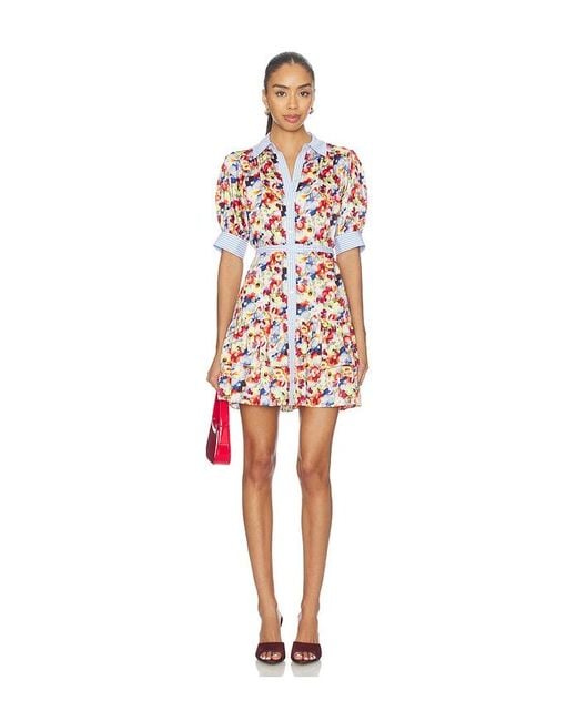 Cinq À Sept Red Wildflower Bunch Emry Dress