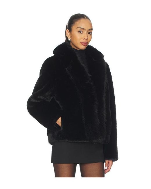 Generation Love Black Dasha Faux Fur Jacket
