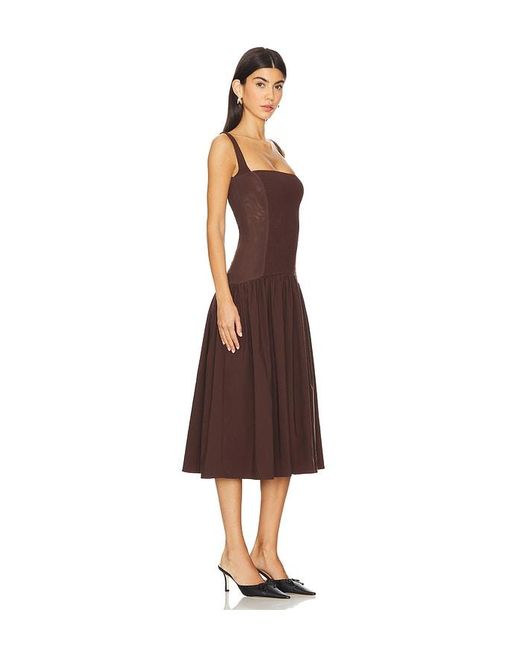 WeWoreWhat Multicolor Smocked Drop Waist Midi Dress