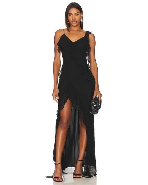 Amanda Uprichard Black Cassilda Gown