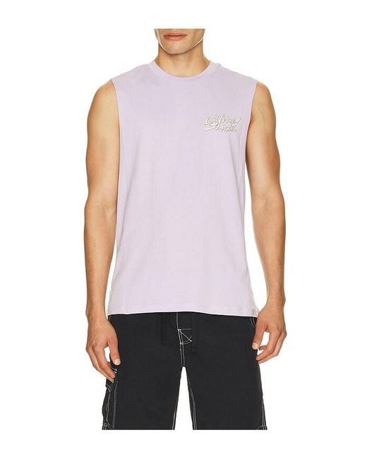 Critical Slide White Electric Muscle Tank for men