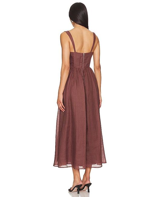 Bardot Red X Revolve Esra Midi Dress