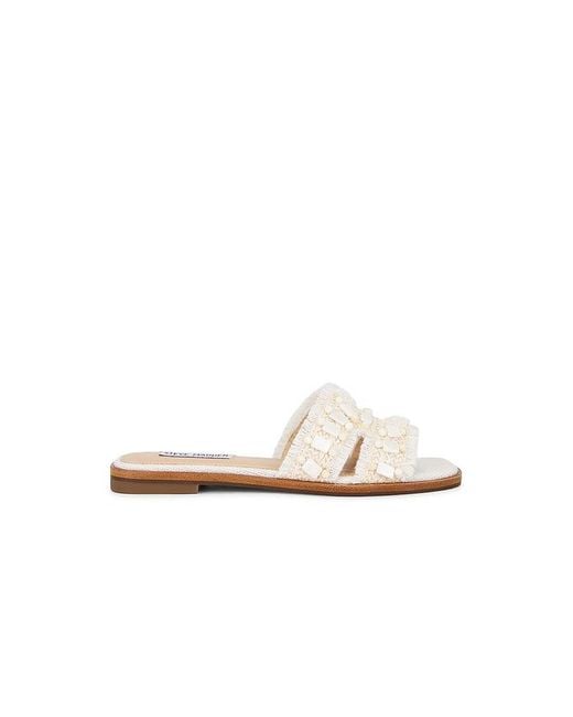 Steve Madden White Hadyn Self Sandal