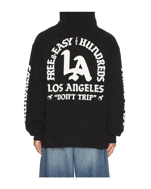 The Hundreds Black X Free And Easy Don'T Trip Hoodie for men