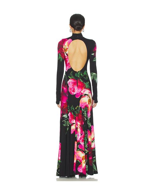 Alice + Olivia Multicolor Augusta Turtleneck Maxi Dress