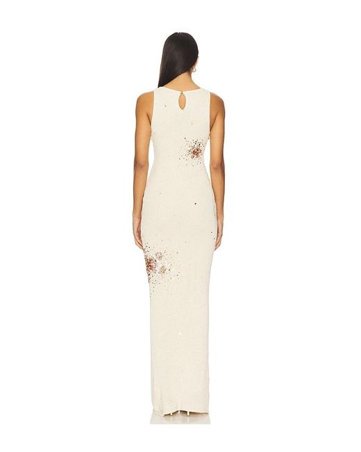 Asta Resort White Natalia Hand Embroidered Dress