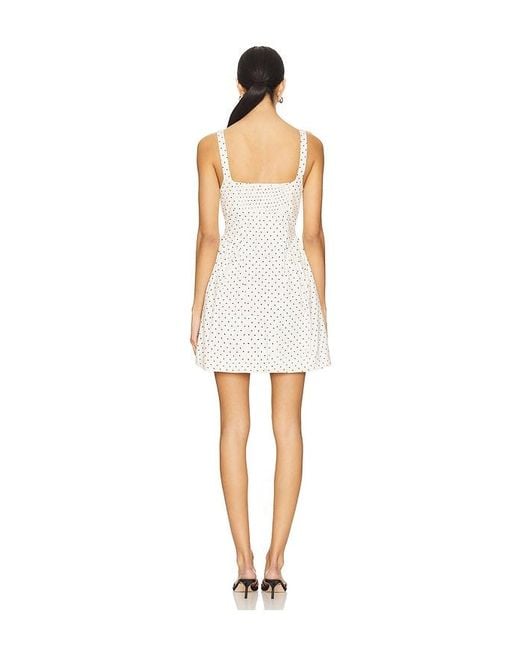 Free People White Printed Astrid Mini Dress