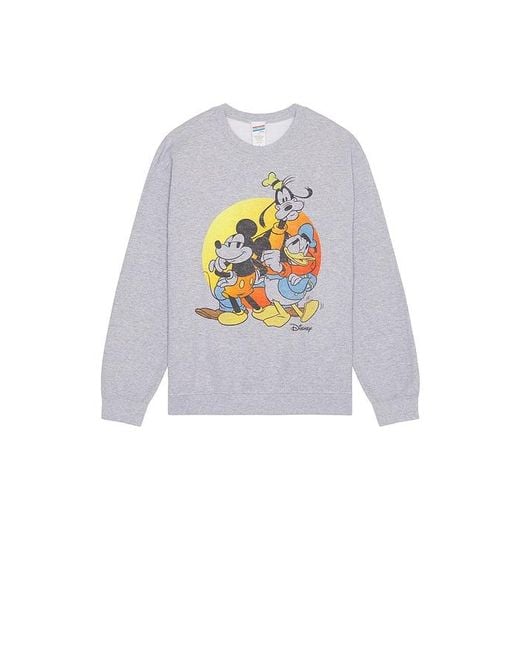 Junk Food White Donald And Pals Fleece Sweatshirt for men