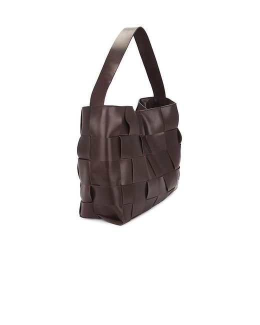 St. Agni Brown Woven Large Tote