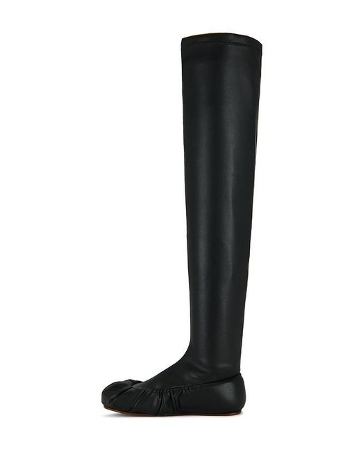 Yume Yume Black Over The Knee Ballerina Boot