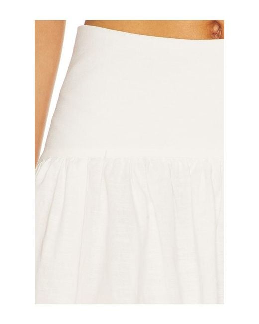 SNDY'S White Nesa Maxi Skirt
