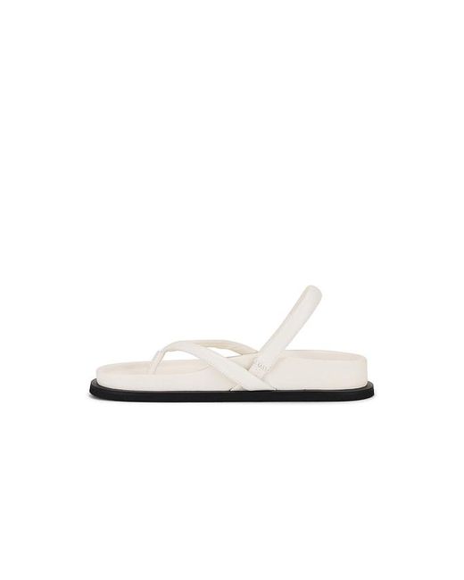 St. Agni White Sling Back Thong Sandal