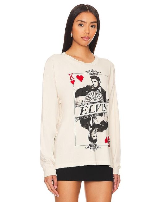 Daydreamer White SHIRT SUN RECORDS X ELVIS KING OF HEARTS