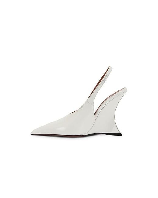 Paris Texas White Nina Slingback 105