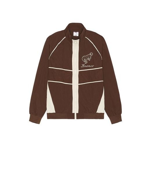 Junk Food Brown Ford Mustang Windbreaker Jacket for men