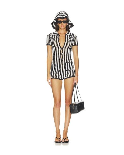 L'academie Multicolor 'Academie Arriel Crochet Romper